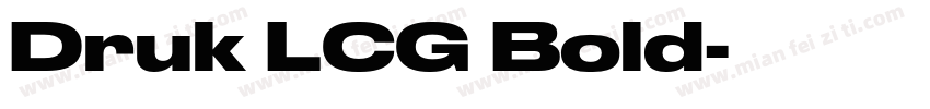 Druk LCG Bold字体转换